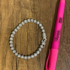 Kay Jewelers Diamond Tennis Bracelet 2 ct tw Round-cut 10K White Gold 7.25"